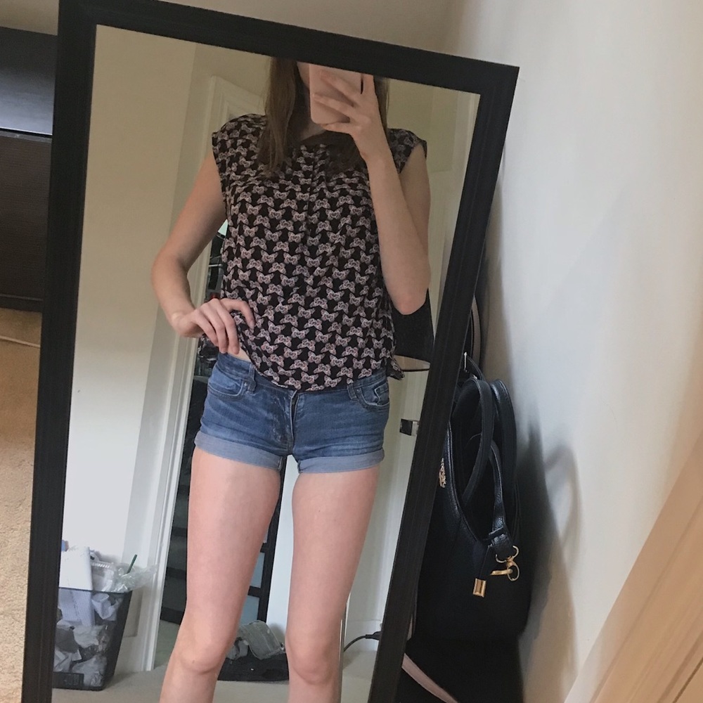 Denim shorts